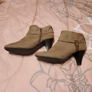 Brown Heeled Boots size 9